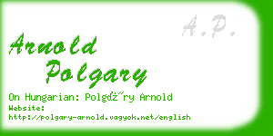 arnold polgary business card